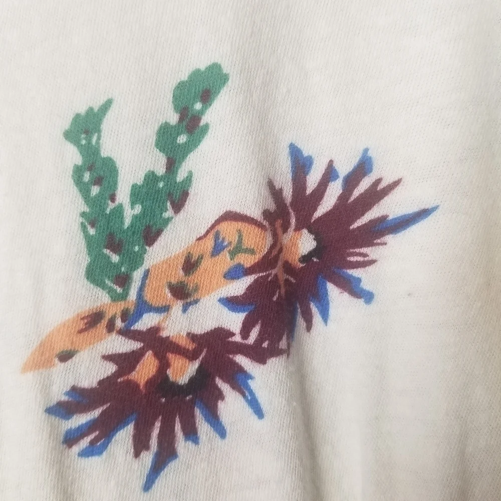 Madewell fromt knot tee hawaiian hideaway